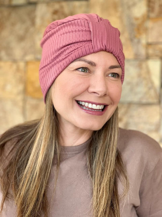 Turbante Rosa texturizado