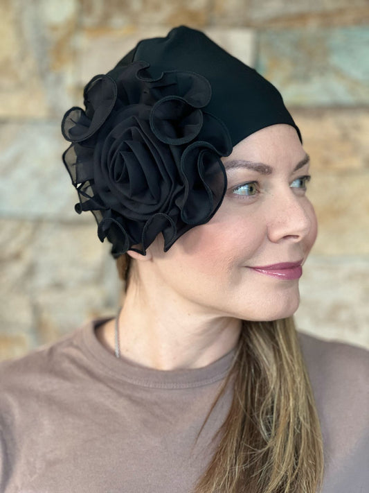 Turbante Diseño de Rosa